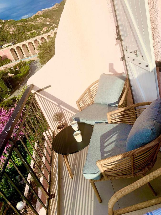 La Belle Vue-Charming Duplex Apartment With Sea View, 50 Meters From Beach And Private Parking แซ็งต์-ราฟาเอล ภายนอก รูปภาพ